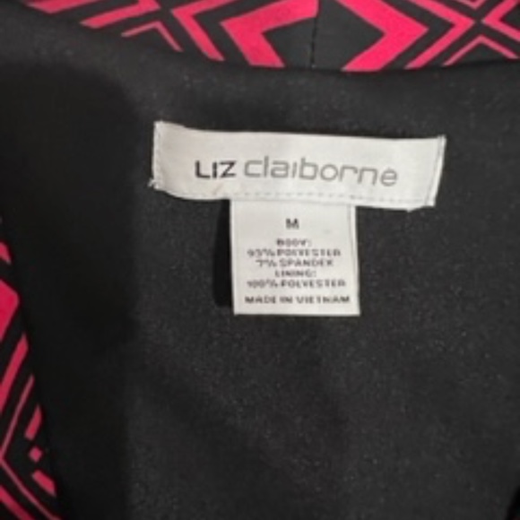 Liz Claiborne Dress - Size M - Pink and Black - Picture 3 of 4